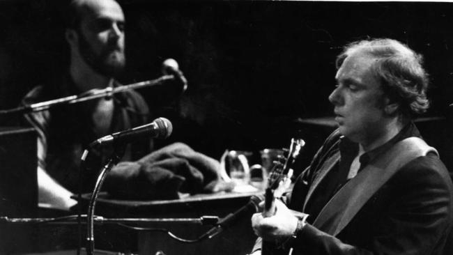 Van Morrison performing during a concert at the Thebarton Theatre in Adelaide circa 1985.