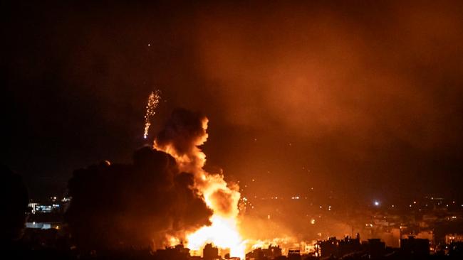 An Israeli airstrike hit Beirut earlier this month. Picture: Manu Brabo/WSJ