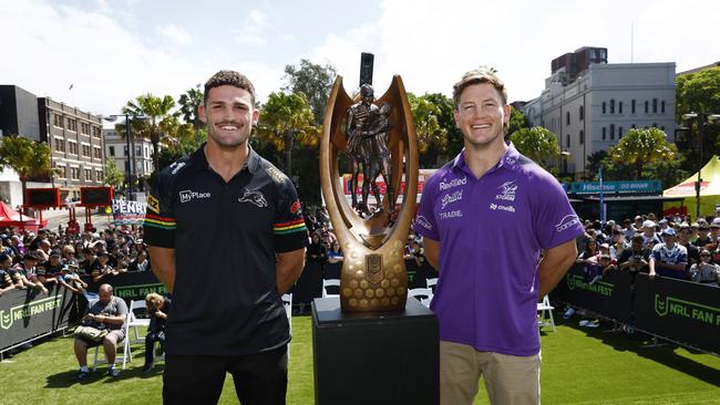 Singo will be desperate for Nathan Cleary to get his hands back on the trophy. Picture: Richard Dobson