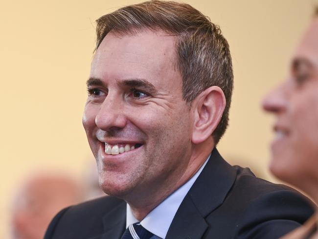 CANBERRA, Australia, NewsWire Photos. May 13, 2024: Federal Treasurer Jim Chalmers during Prime Minister Anthony AlbaneseÃ¢â¬â¢s addresses to the Labor caucus at Parliament House in Canberra ahead of the 2024 Federal Budget. Picture: NCA NewsWire / Martin Ollman