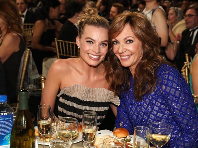 Allison Janney with friend and I,Tonya co-star Margot Robbie. Picture: Getty