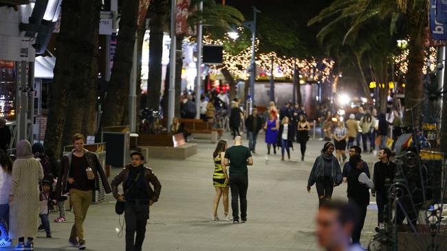 Surfers Paradise at night. Photograph: Jason O'Brien