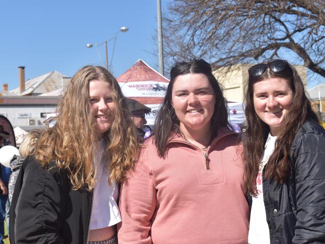 Bella Russell, Josie McNamara, and Brooke Krecic at Jumpers and Jazz in July 2022. Photo: Jessica Paul / Warwick Daily News