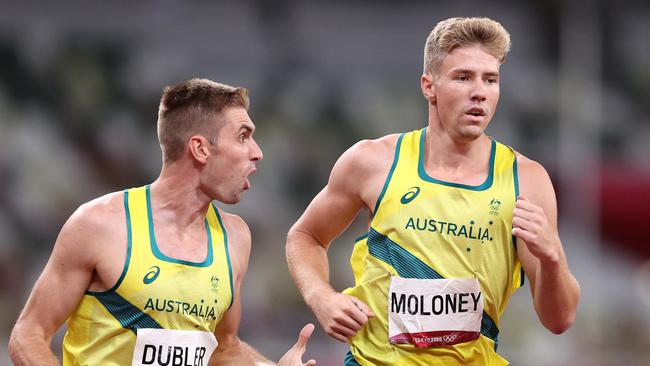 Cedric Dubler and Ashley Moloney. Picture: Getty Images