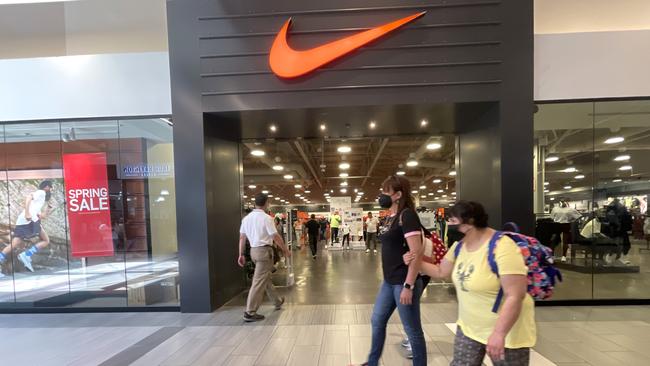 Nike is among the companies that have reported or indicated flat or weaker sales recently. Picture: AFP