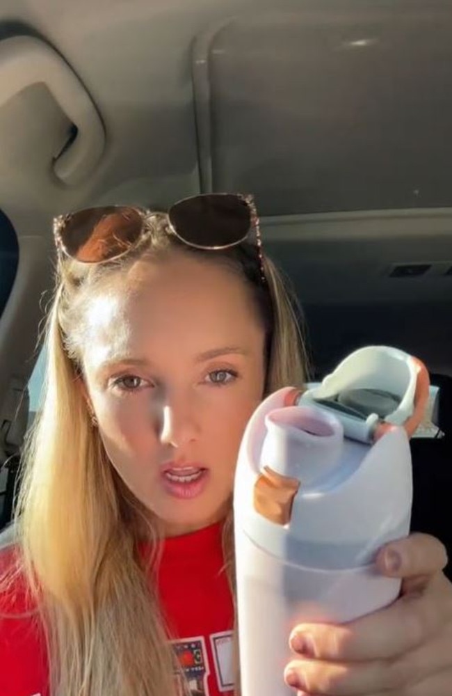 This influencer says "I do get it," after trying the bottle for herself and getting on board with the hype. Picture: TikTok/@themagicalmillennial