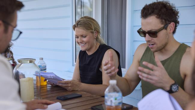 The cast got the chance to explore the Whitsundays for work. Photo: Jeremy Greive