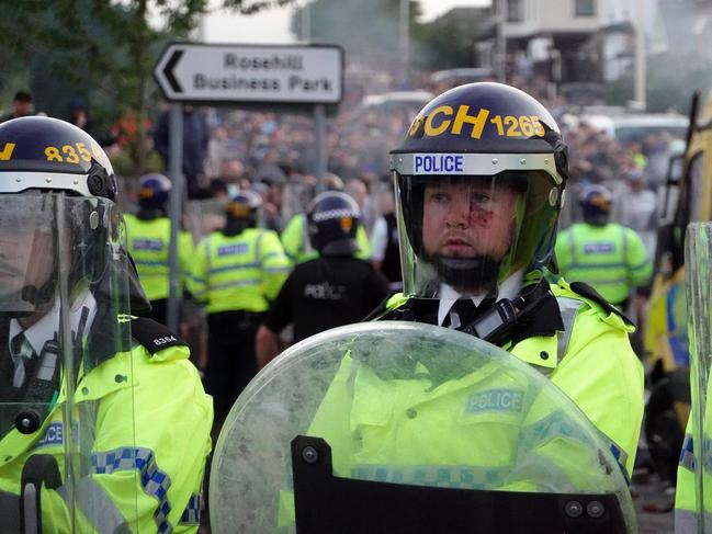 Extra police forces have been brought in to control the violence. Picture: Getty Images