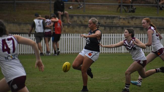 Under-17 Girls division 1 action between Wests and Tweed Coolangatta. Sunday May 14, 2023. Picture: Nick Tucker