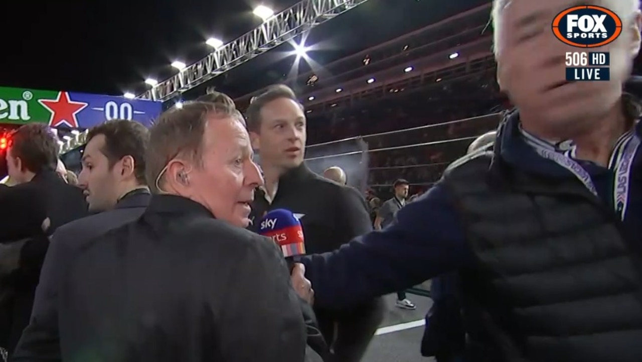 Brundle wasn't having it. Photo: Fox Sports