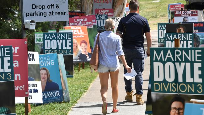 Queensland's local government elections are due to be held on Saturday despite the threat of coronavirus. Picture: Darren England