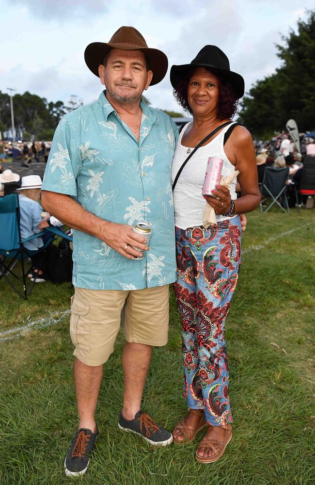 Dean Fines and Denise Johnson-Fines at Sounds of Rock 2024 in Hervey Bay. Picture: Patrick Woods.