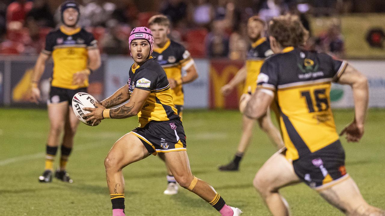 Joel Hughes for Gatton against Valleys in TRL Hutchinson Builders A-grade grand final rugby league at Toowoomba Sports Ground, Saturday, September 14, 2024. Picture: Kevin Farmer