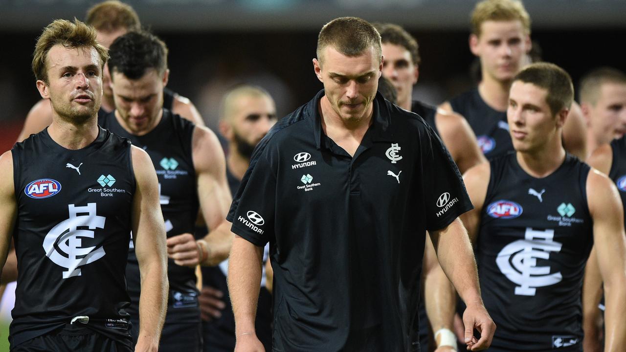 Carlton skipper Patrick Cripps will have a fitness test to play after a hamstring strain.