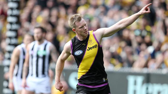 Jack Riewoldt has been in sublime form. Pic: Michael Klein