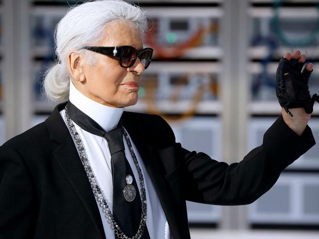 Iconic fashion designer Karl Lagerfeld is moving into the hospitality business. Picture: AFP/Patrick Kovarik