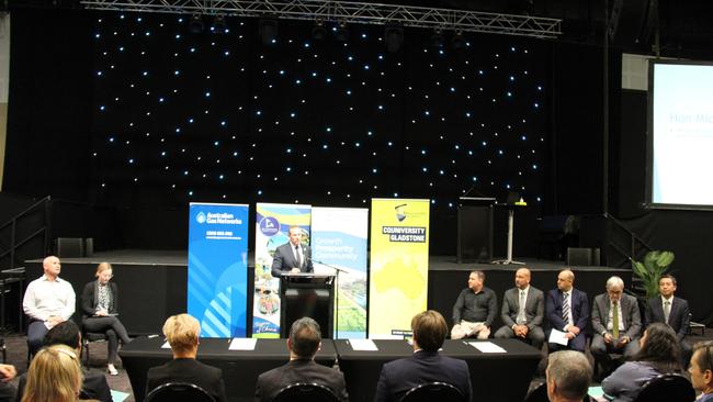 The Gladstone Hydrogen Ecosystem project was launched at the Gladstone Entertainment and Convention Centre on March 17, 2021. Picture: Rodney Stevens