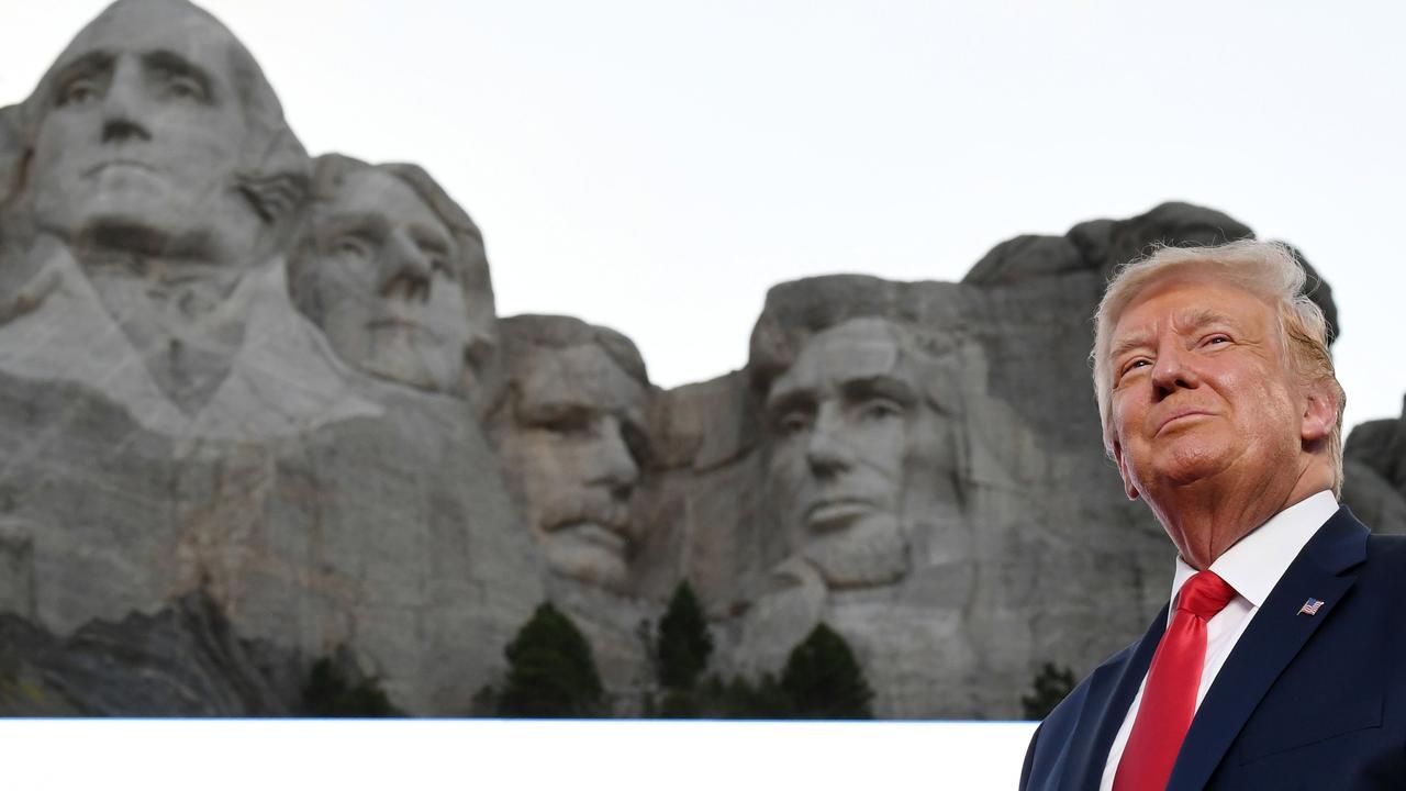 US President Donald Trump at Mount Rushmore National Memorial in Keystone, South Dakota. Picture: Saul Loeb / AFP