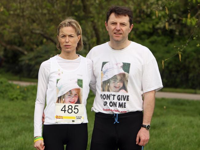 Kate and Gerry McCann, the parents of Madeline McCann, have never stopped searching for their daughter. Picture: AFP