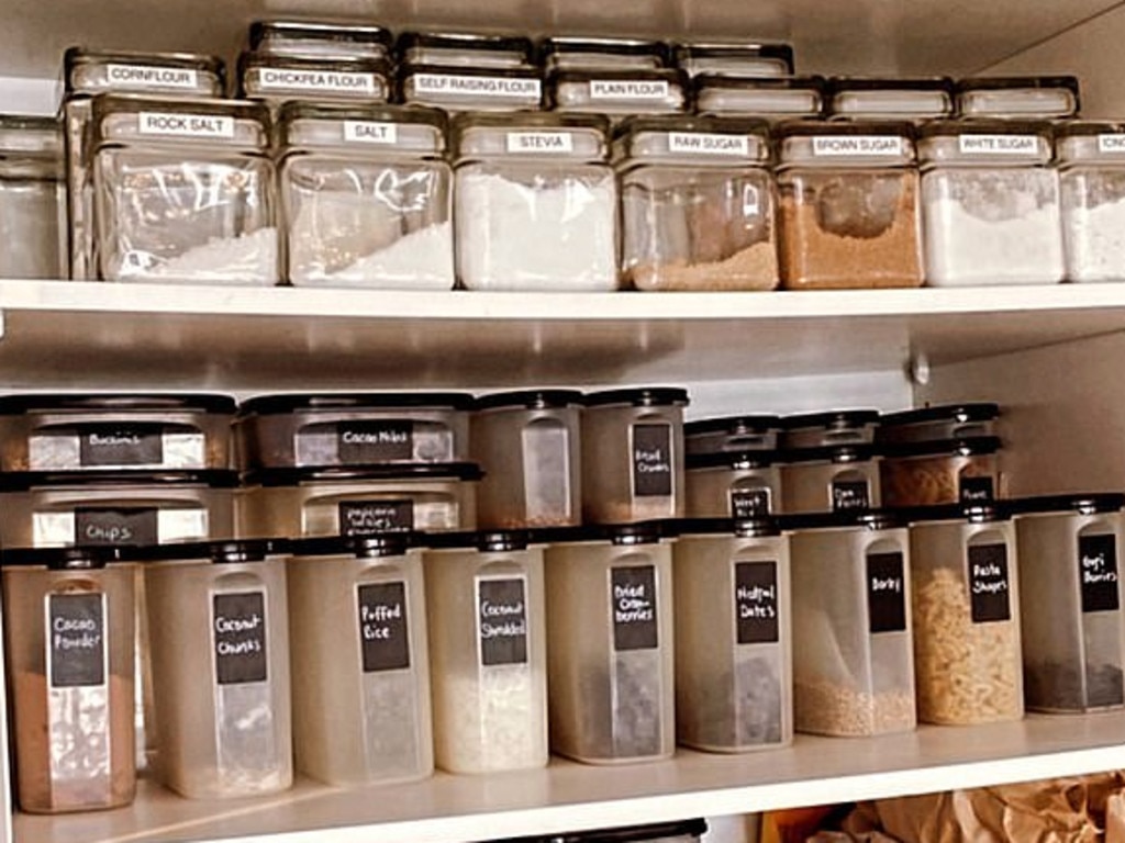 Sally Obermeder proudly shows off her immaculately organised pantry - and reveals the storage hacks and 'indestructible' containers you need to know about to reach 'personal peak joy'