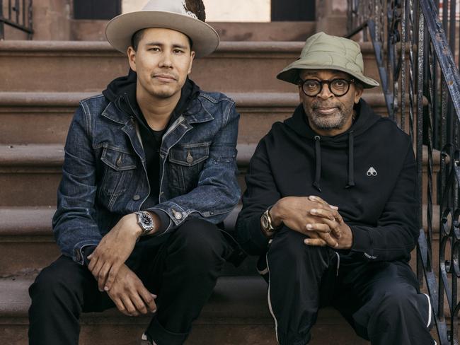 EMBARGO FOR WISH MAGAZINE 02 DECEMBER 2022. FEE MAY APPLY.  Kyle Bell, protege in film, and his mentor Spike Lee. Spike Lee is wearing the Oyster Perpetual Yacht Master. Kyle Bell is wearing Oyster Perpetual, 41 mm, acier Oystersteel et or gris. Photo: Rolex/Arnaud Montagard