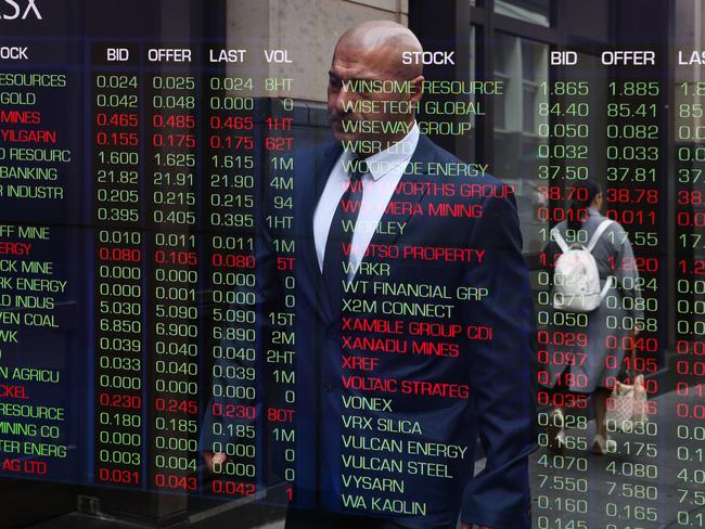 SYDNEY, AUSTRALIA  - Newswire Photos  AUGUST 07 2023: A general view of the digital boards at the ASX in Sydney as interest rates continue to rise.  Picture NCA Newswire/ Gaye Gerard