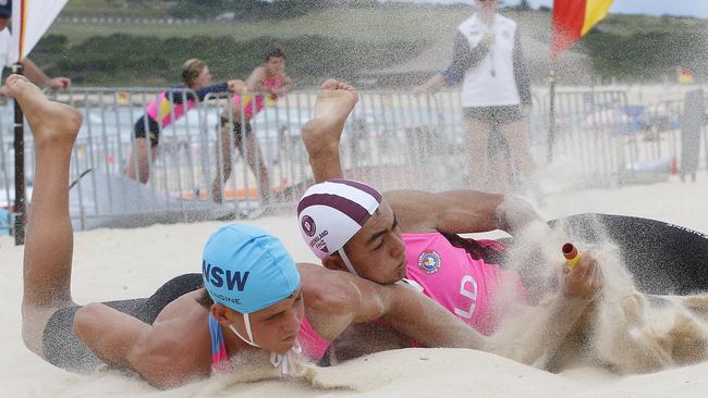 L to R: Luke Newrick from NSW and Zeke Zimmerle from QLD at the Interstate championships.