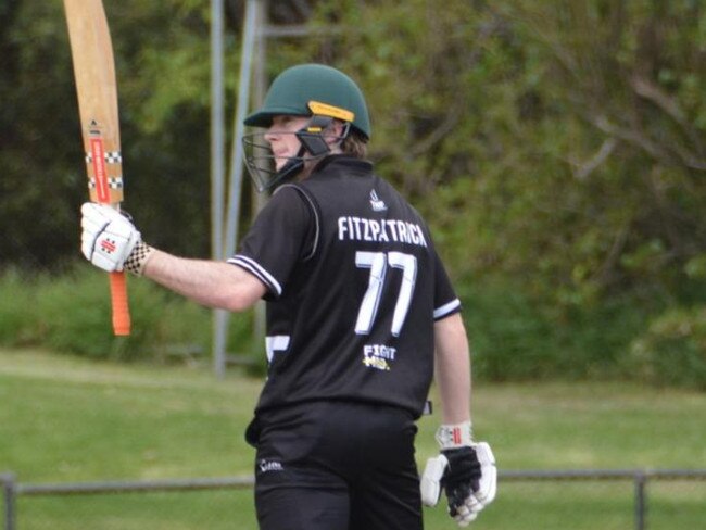 Camberwell Magpies youngster Liam Fitzpatrick scored his maiden Premier Cricket century.