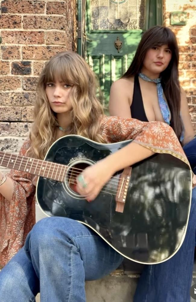 Mia Hewitt is singing in a band called Father's Favourite. Picture: Instagram