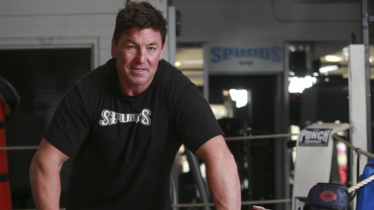 Mark "Spud" Carroll at his Gym, Spudds, in Woolloomooloo, Sydney, today. (Story in regards to today concussion injuries and NRL players). Picture: Justin Lloyd.