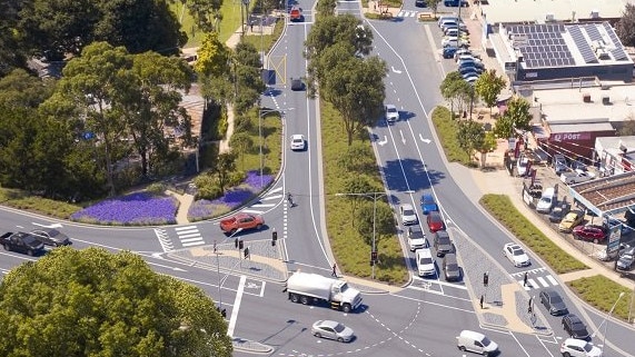 An artist's impression of Montrose after the road changes. Credit: VicRoads