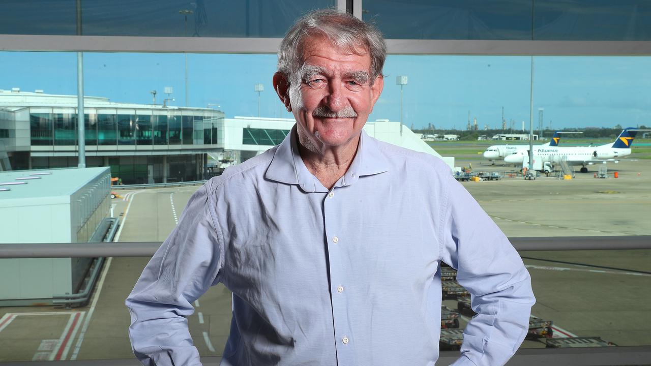 Newstead Brewing Co. chair Peter Howes at Brisbane Domestic Airport where his new brewpub will open later this year. Picture: Liam Kidston.