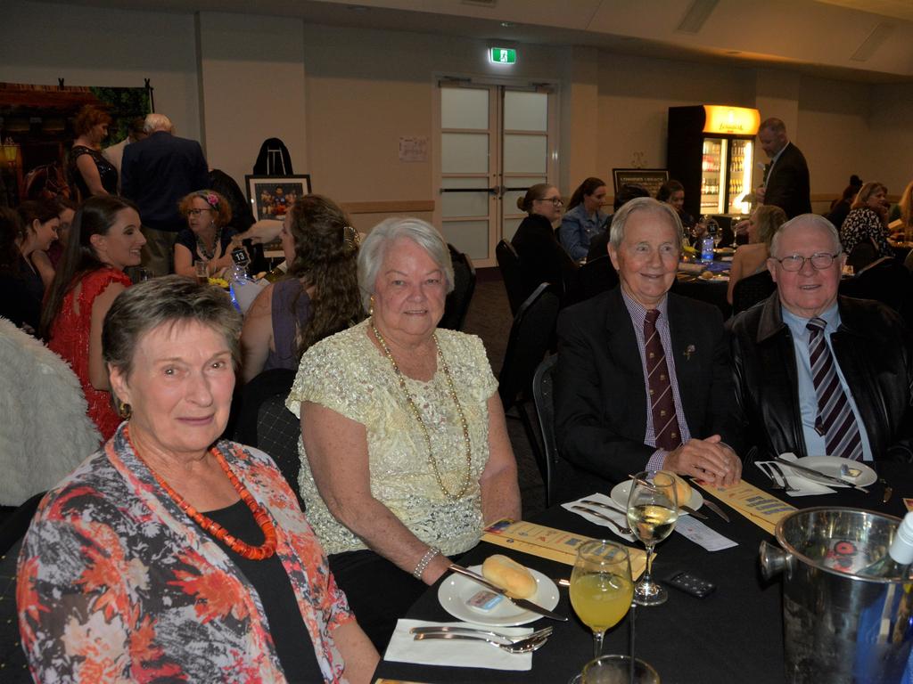 Helen (L), Gordan, Joy and John (R) enjoying a night out on the town for Warwick's Coppers Ball charity event on Saturday night.