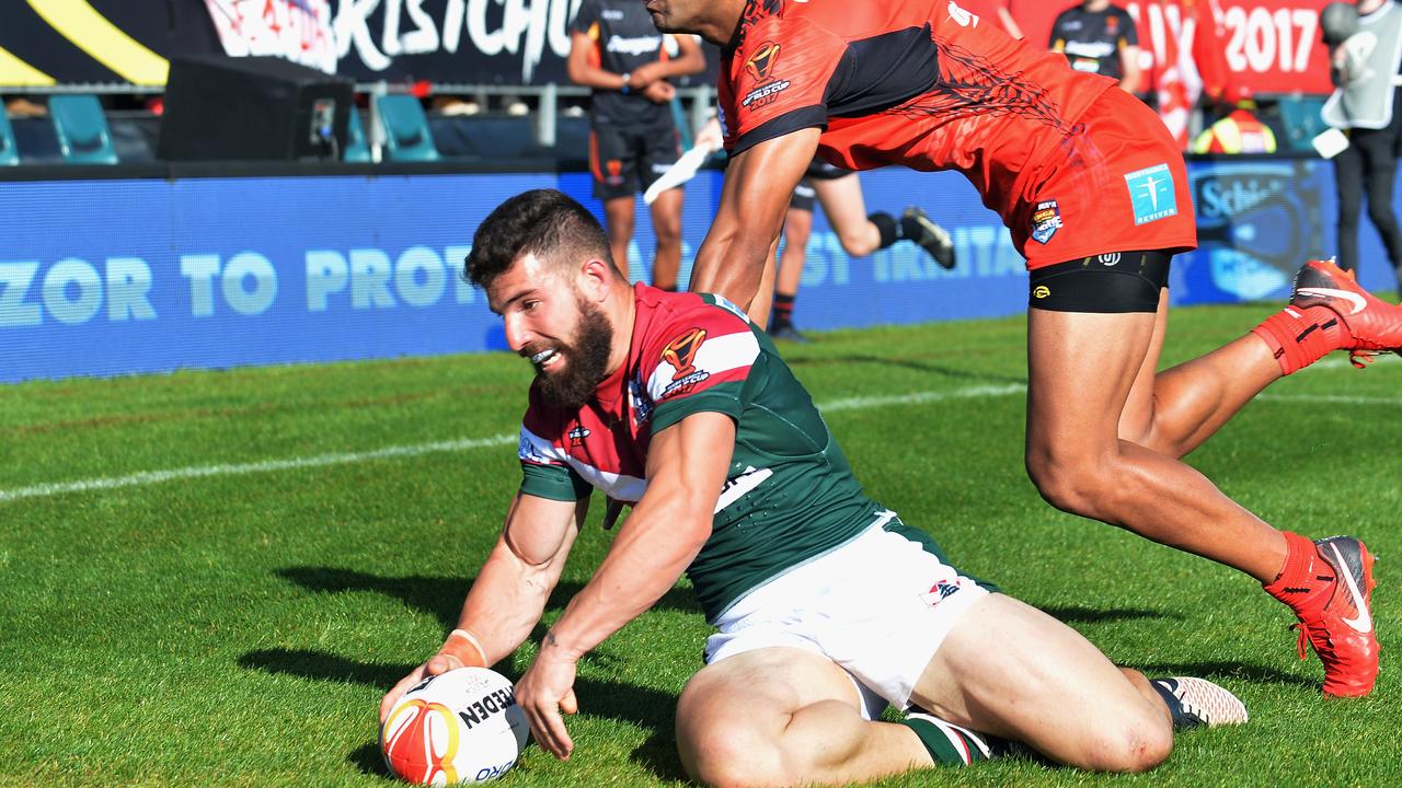 Miski played for Lebanon at the 2017 World Cup. (Photo by Kai Schwoerer/Getty Images)