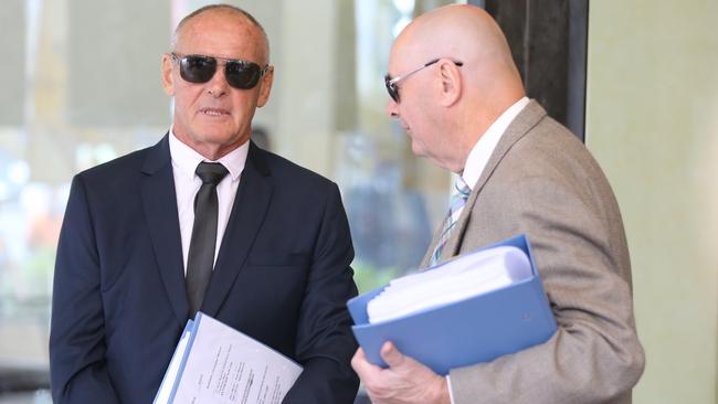 The 71-year-old former Newtown Jets player has pleaded not guilty to the murder of his wife, who vanished in 1982. Picture: John Grainger