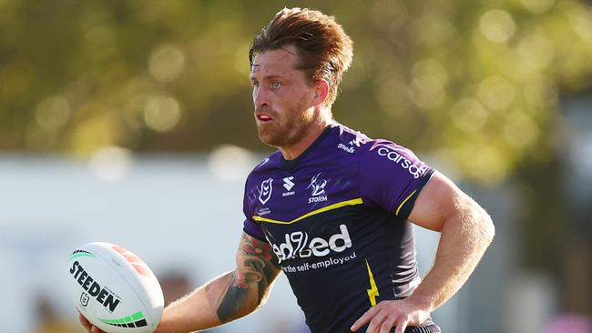 Cameron Munster is fully fit and ready to lead the Storm’s left edge this season. Picture: Morgan Hancock/Getty Images