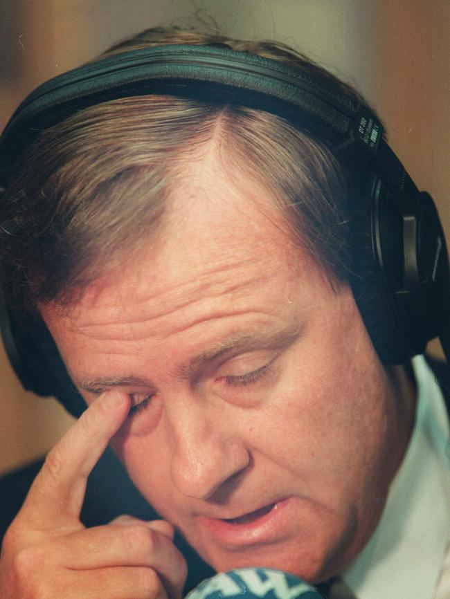 Then-treasurer Peter Costello facing a tampon tax question back in 2000.