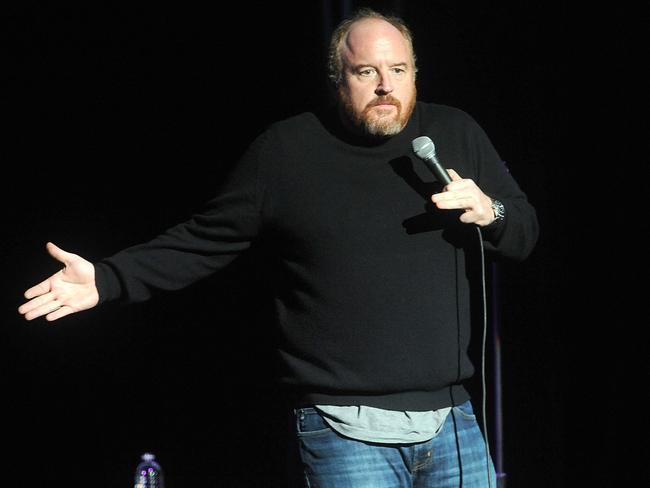 Louis C.K. performing in New York in 2014. He made an unannounced appearance in New York City on Sunday night but the gig did not go over well. Picture: Brad Barket/Invision/AP