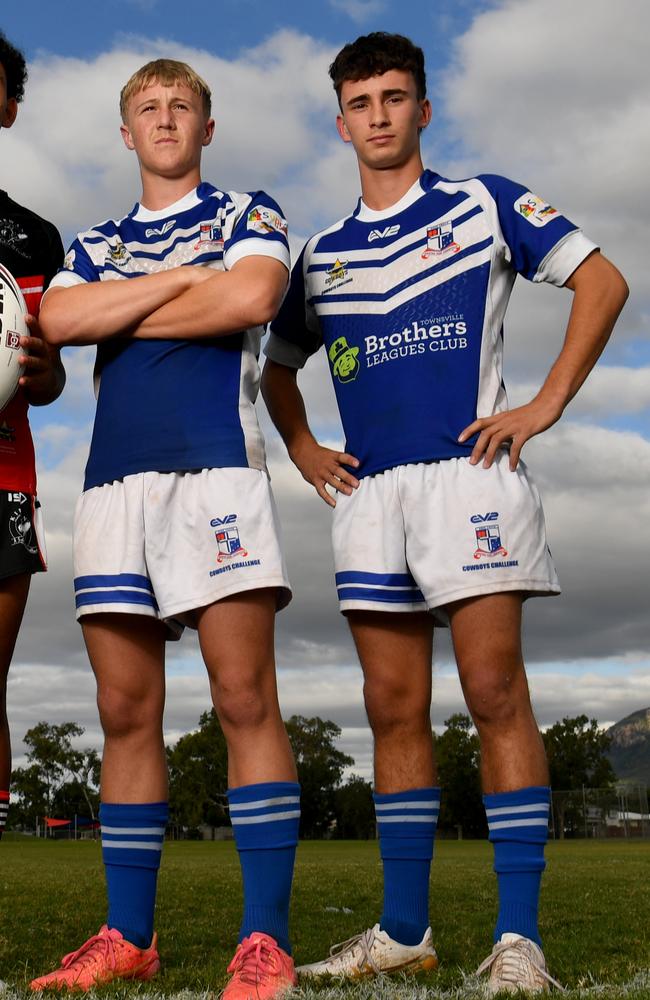 Preview for Aaron Payne Cup. Year 10 Ignatius Park College players Byron Piggott and Tamiana Fatiaki. Picture: Evan Morgan