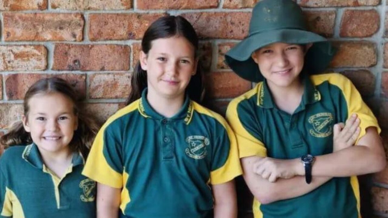 Raphael, Evita and Philomena Smith died in a horror light plane crash with their grandfather Peter Nally in Gundaroo in October. Picture: GoFundMe