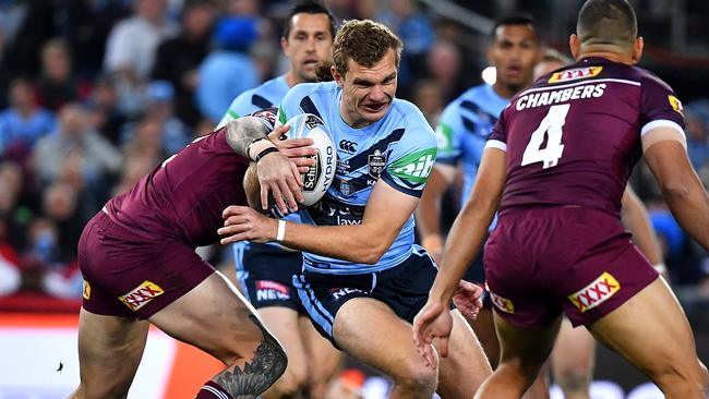 Tom Trbojevic will return to the Origin arena, leaving the Sea Eagles without their most fearsome weapon. Picture: AAP Image/Dean Lewins