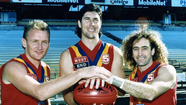 South Australian superstars of the 1980s Craig Bradley, Stephen Kernahan and John Platten.