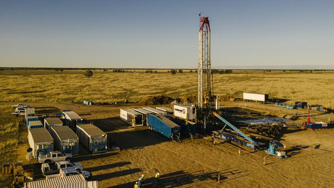 Drilling activity at Glencore’s tenement in the southern Surat Basin, Queensland