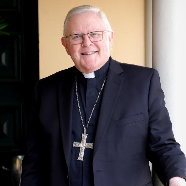 Archbishop Mark Coleridge has opened up on the future of the religion. Picture: Steve Pohlner