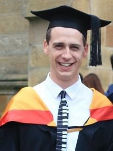 Ben Gandy on his graduation day at Sydney Conservatorium of Music.