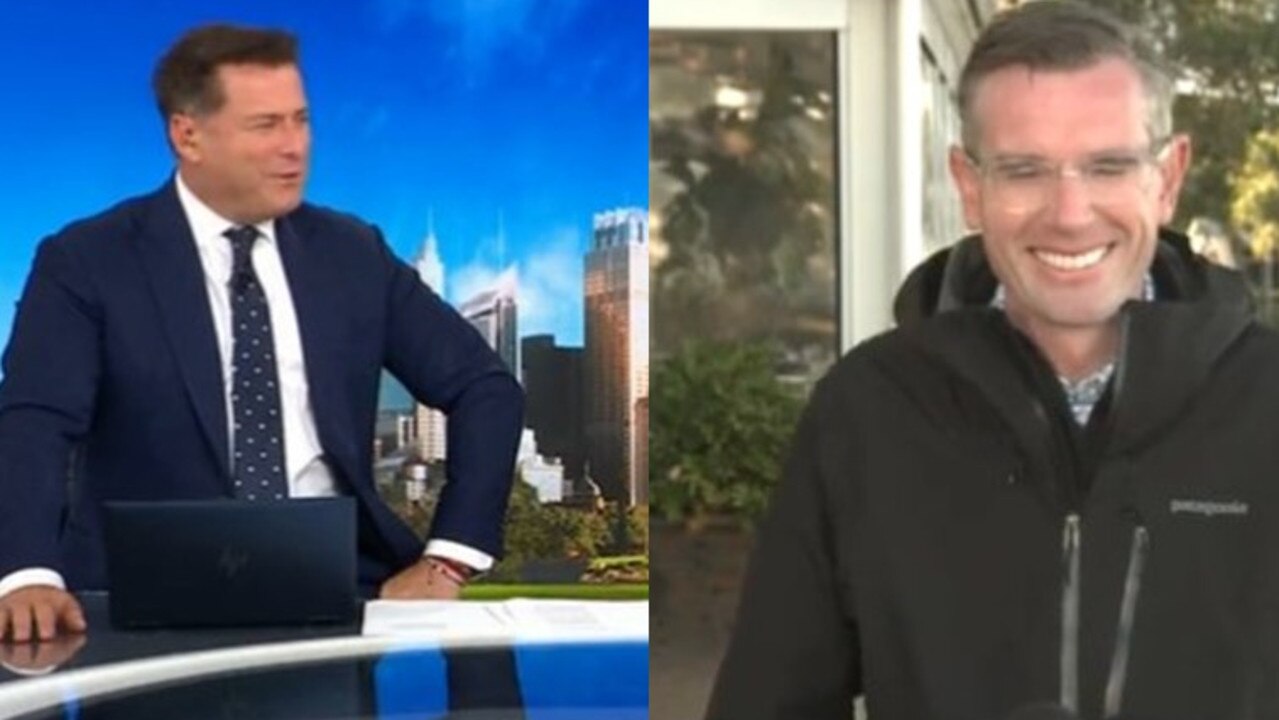The pair appeared to take their heated exchange in good spirit. Picture: Today show