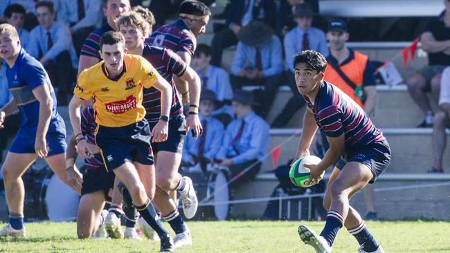 Dallas Ingram. GPS Rugby The Southport School v Churchie at The Village Green Oval TSS. Picture: Glenn Campbell