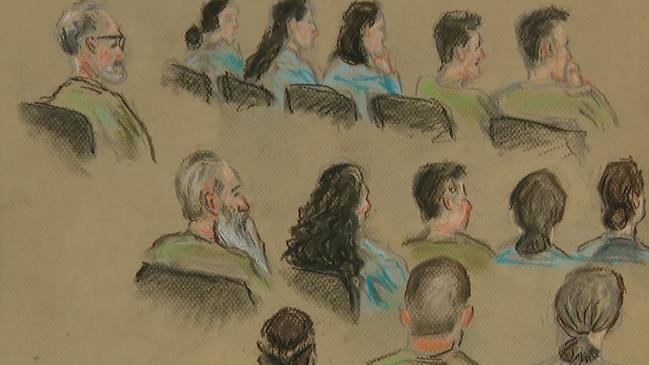 Fourteen members of a cult-like religious group known as The Saints – including Elizabeth’s parents Jason and Kerrie Struhs – are now on trial over her death. Picture: Court Sketch / NewsWire