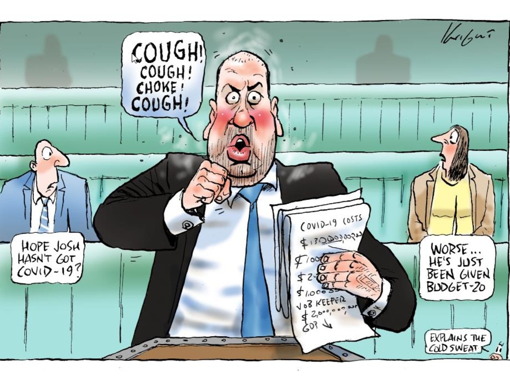 Josh Frydenberg's coughing fit in Parliament