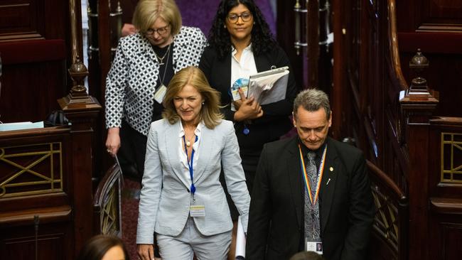 Upper House MPs were forced to sit through the night debating the laws.